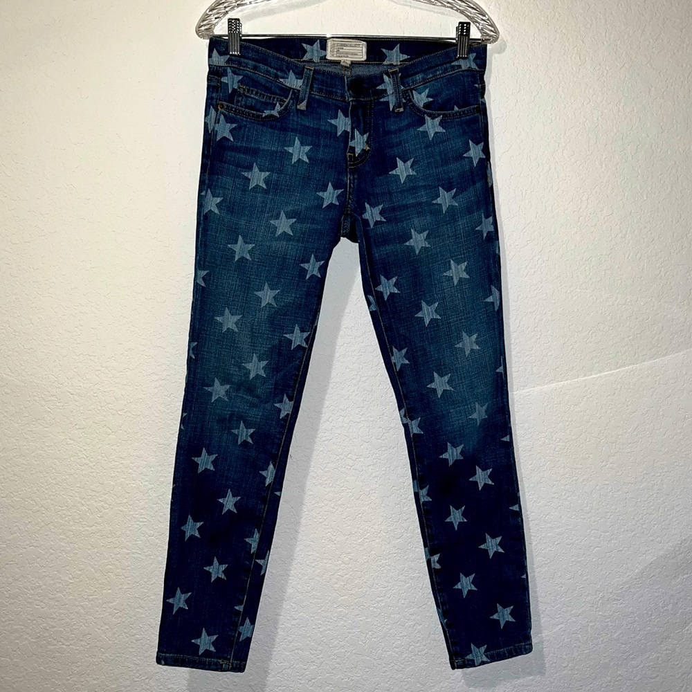 Current/Elliott The Stiletto in White Star jeans